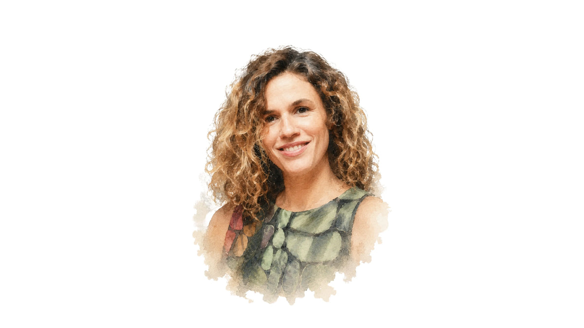 Watercolour portrait of Laura Fontan, founder and chief executive of Chula
