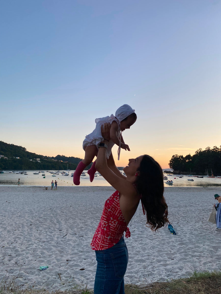 Maria  wearing the Áo Yếm Reflections