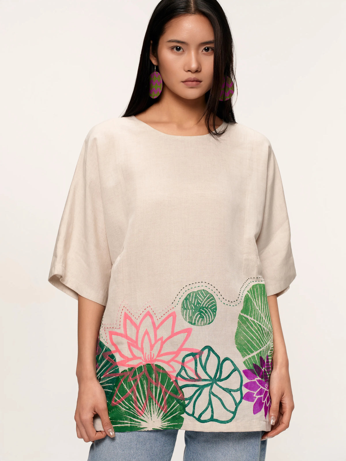 Áo blouse Lotus Pond